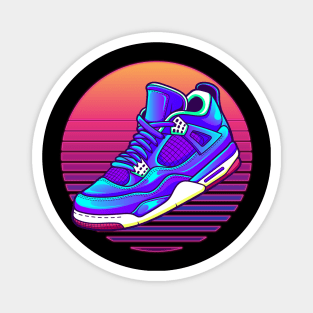 AJ 4 Retrowave Neon Sneaker Magnet